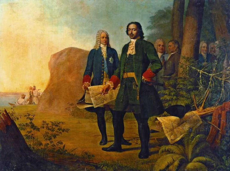 Царь Петр I принял титул Петра Великого, императора Всероссийского, а Россия стала империей